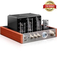 Nobsound High-End 6N1x2 + 6P1x2 MS-10D MKII Vacuum Tube Hifi Amplifier With Bluetooth & USB Playback