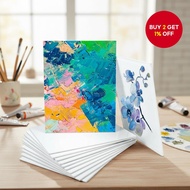 2 Pack 8x10 inch Canvas Panels, Gesso Primed Acid-Free 100% Cotton for Acrylic, Oil, Watercolor, Tem
