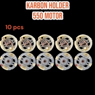 10 pcs Carbon brush + holder 550 motor powertool cordless DC motor