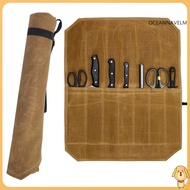 oc Knife Storage Bag Premium Knife Roll Bag with 7 Slots Durable Waterproof and Portable Cooking Kni