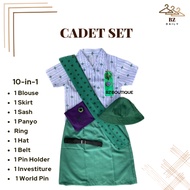 Cadet Scout Type A Complete Set of Scout of Uniform for Girls | BZ Daily Store