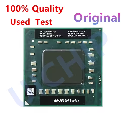 Original A8-Series A8-3520M A8 3520M 1.6 GHz Quad-Core Quad-Thread CPU Processor AM3520DDX43GX Socke