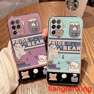 Casing OPPO A94 4G OPPO Reno 5F Reno5 F phone case Softcase Electroplated silicone shockproof Protector  Cover new design Cartoon animals DDXT02