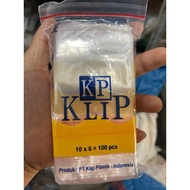 (1 PACK) PLASTIC CLIP 10X6/CLIP 6X10 ZIPPER BAG