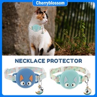 Silicone AirTag Cat Collar Reflective Pet Tracker Collar Dog Tracker with Bell for Cat Dog Night Wal