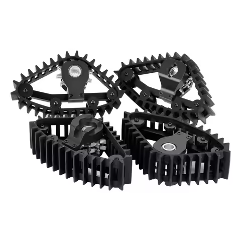 1/18 TRX-4M Track Wheels Sand/Snow Tires Set Silver/Black/Red 4PCS for TRX4M