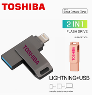 TOSHIBA OTG USB Flash Drive 1TB 2TB Pendrive หน่วยความจำความเร็วสูงสำหรับ IPhone14/13/12/11 /X/ 8/7/