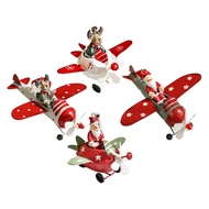 [yiodusi] Christmas Decoration in The Shape of An Airplane, Airplane Figure, Airplane