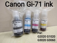 Compatible Canon Gi71 Gi-71 refill ink Bottles (new) for printer G2020 G3020 G3060 G3770 G4770 G2730