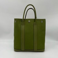 「JL精品代購」愛馬仕garden file 帆布拼皮2way托特包