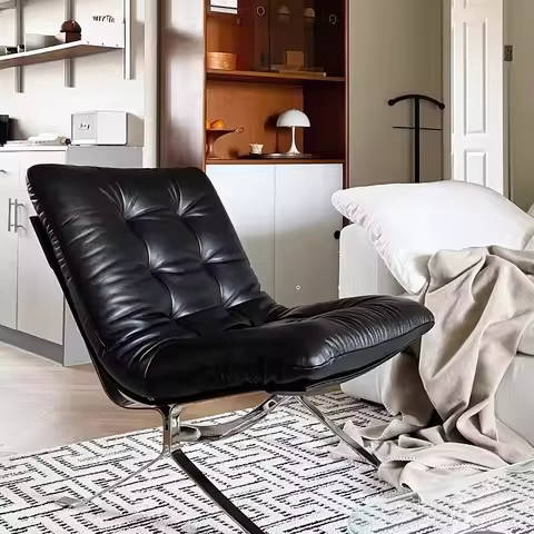 Ohm Leisure Chair Single Sofa Chair Minimalist Light Luxury Bauhaus Style Barcelona Single Sofa Chai