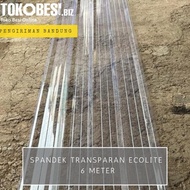 Spandek Transparan Ecolite 6 Meter Impian