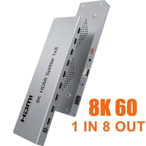 8K 60Hz HDMI Splitter 1 in 8 Out 1x8 HDMI Splitter Audio Video Distributor Converter 3D for PS4 Came