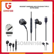 Samsung Type C HF AKG S20 Ultra S21+ Note 10 S20 Lite Audio Music Tab C Plug