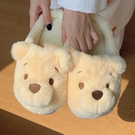 Pooh Bear Slippers Indoor Slippers House Slippers Bedroom Slippers