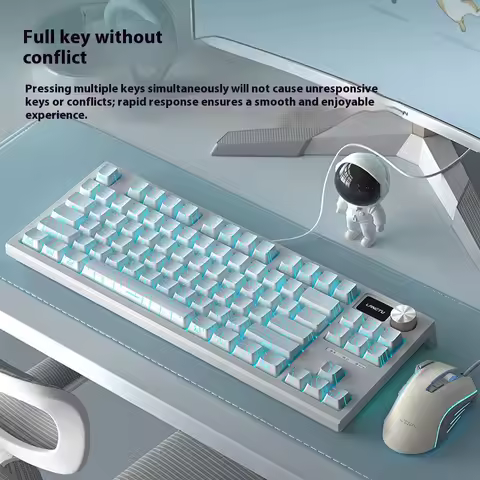 LANGTU LT84 mechanical keyboard Wired connection E-sports Office gaming keyboard Gasket structure fu