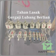 Tugas Berat Jubin Berlian Mozek Marmar Seramik Pemotong Kaca Gergaji Lubang Set Alat Mesin Mata Geru