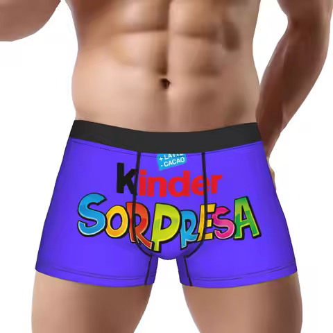Kinder Bueno 1 kinder Underpants Breathbale Panties Male Underwear Ventilate Shorts Boxer Briefs