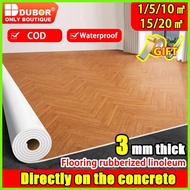 ✸ ❧ 【COD】Vinyl tile floor rubberized linoleum flooring floor mat linoleum rubberized makapal thick