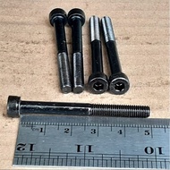BAUT L M5X50 BAJA PANJANG 5 CM 5CM BAUD L BAJA M5 X 50 KUNCI L4 L 4 KUNCI PAS 8 HALF DRAT WARNA HITA