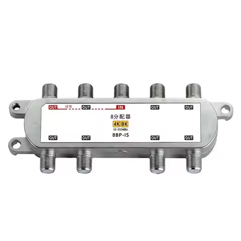 For Satellite/Cable TV 8 Way For Satellite Splitter 4K 8K 10-3224Mhz TV Cable Signal Mixer Power Div
