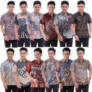 KEMEJA Men's Short Sleeve Batik Shirt Premium Azriel Batik/ Men's Short Sleeve Batik Shirt/