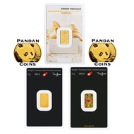 Argor-Heraeus 9999 Gold Bar 2g, 2 gram, Minted bar/ Kinebar/ Gift bar