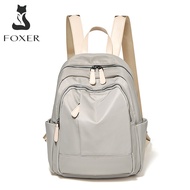 กระเป๋า FOXER สำหรับโรงเรียนกระเป๋าสะพายเกาหลีสุภาพสตรีกระเป๋าเป้สะพายหลังน่ารักการเดินทาง