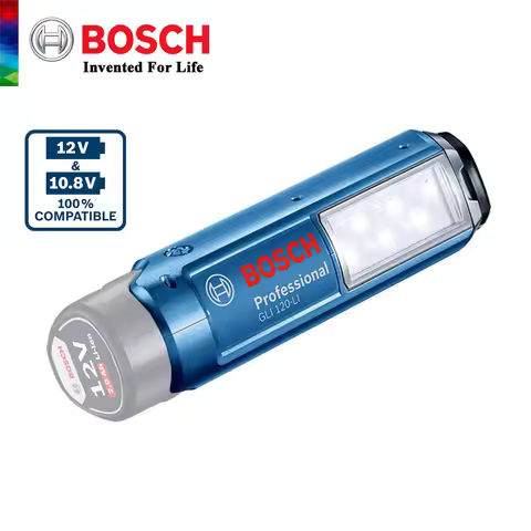Bosch Rechargeable Light GLI 120-Li/GLI 180-Li Handheld 6 LED 300 lumens Lights For Woodworking Home