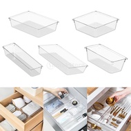 [HOMYL2] Desk Drawer Organizer Versatile Vanity and Desk Drawer Storage Bins Clear Drawer Organizer Trays Organizer Container for Home &amp; Kitchen