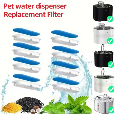 Cat Water Fountain Filters Pet Fountain Replacement Filter for Automatic Pet Cat Dog Water Fountain 