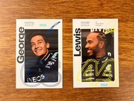 Mercedes F1 Signature Card Lewis Hamilton George Russell
