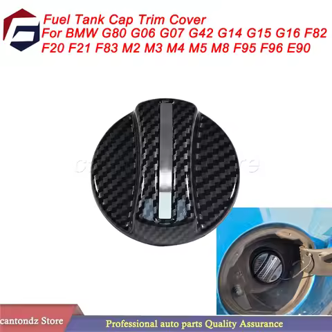 Carbon Fiber Fuel Tank Cap Trim Cover with pattern For BMW G80 G06 G07 G42 G14 G15 G16 F82 F20 F21 F