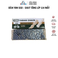 YBN S50 chain for 5/6/7-speed sports bicycles with 114-link cassette