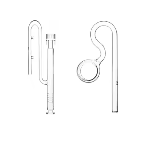 VIV Aquarium Glass Peony Pipe Inflow Outflow Spin Pipe Outflow Skimmer Inflow for Filter Tube Water 