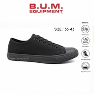B.U.M. Equipment Unisex Black Shoes kasut Sekolah Hitam Black School Shoe bum