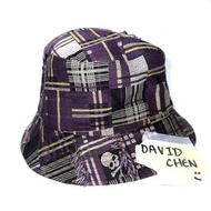 Mastermind Japan MMJ 11SS Radiance Patchwork Check Jacquard Cotton Hat  紫色      拼布       格仔      飛線頭      漁夫帽