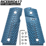 Ricebird617 1911 G10 Grips ประกับด้าม 1911 Officer Compact size (ลำกล้อง 3 นิ้ว) ขนาดพอดี แข็งแรง ไม