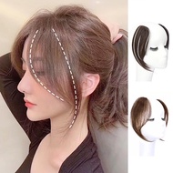 JT1 Side Bangs Fringe Hair Piece Middle-part Bangs Hair Synthetic Fake Fringe Hairpiece French Bangs