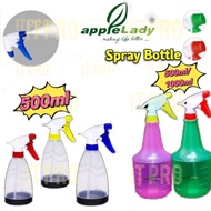PRO🏠Apple Lady 500ml/1000ml colourful transparent spray bottle