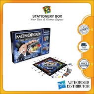 ORIGINAL - Hasbro Monopoly Super Electronic Banking Board Game Tap Technology 2-6 Players Board Game