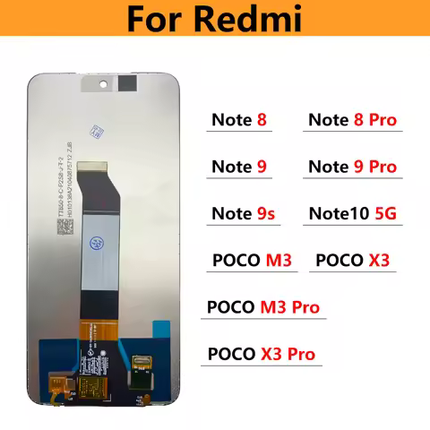 LCD For Xiaomi Redmi Note 7 8 9 9S 10 5G 9T / Poco M3 X3 Pro LCD Display Touch Screen Digitizer Asse