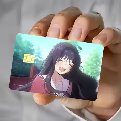 K-KaorukoS Cute W-WagurI Card Stickers Waterproof Film skin Cover 4PCS Credit Card stickers Debit Fr