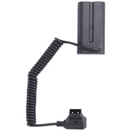Coiled D-Tap to L-Series F550 Battery Dummy Cable / Shinobi Small Hd/ Camera Monitor