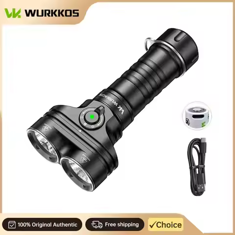 wurkkos DL05 New Diving Flashlight, 6000 Lumens, Rechargeable 26800 Battery, Magnetic Switch, Profes