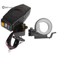 .C1FB 20-80V E-Bike Handlebar USB Charger 24V 36V 48V 60V QC3.0 Quick Charger Adapter(Red Light) Eas