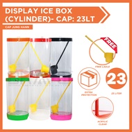 Jun Hann balang air 23 liter balang air pasar malam bekas air pasar malam balang air bulat balang air Display Ice Box