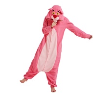 PAJAMASEA Pink Animal Women Onesie Adults Fleece Pyjama Jumpsuit Sleepwear Girl Festival Outfit Cosp