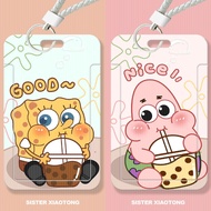 SpongeBob SquarePants Kids ID Card Holder Student Card Lovely Mrt Card Business Card Holder Children's Card Holder