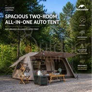 NATUREHIKE Village 13㎡ Outdoor Auto Tent Camping 2 Room 1 Hall Tent Waterproof Outing Luxury Speed O